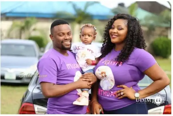 Photos: Meet Nollywood Comic Actor, Bishop Umoh’s Beautiful Wife & Daughter